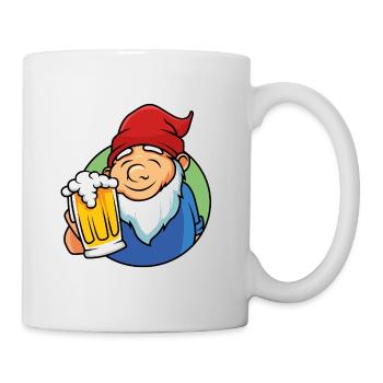 gartenzwerg bier zwerg - Tasse - Weiß - Rechts