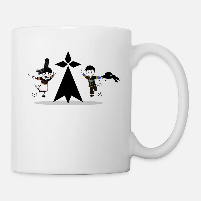 ein Hermelin und das Bretonengeschenk - Tasse - Weiß