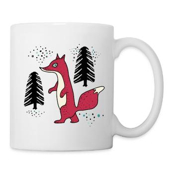 Der Fuchs schleicht durch den Wald - Tasse - Weiß - Rechts