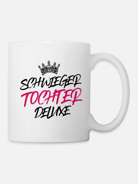 schwiegertochter deluxe krone - Tasse - Weiß