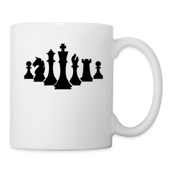 chess pieces - Mug - white - Right