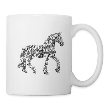 Cheval Cheval Équitation Poney Western Shirt - Mug blanc - blanc - Droite