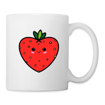 sweet funny strawberry - Mug blanc - blanc - Droite
