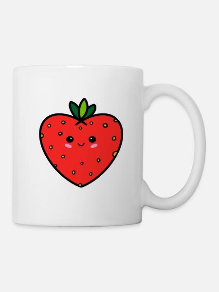 sweet funny strawberry - Tasse - Weiß