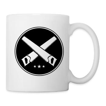 scie icône de cercle atelier artisan - Mug blanc - blanc - Droite