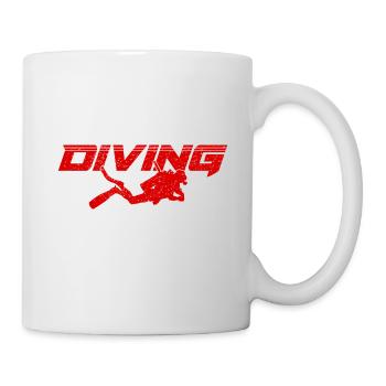 Diving Logo Dive Scuba - Mug - white - Right