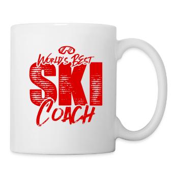 Ski trainer coach world best - Mug - white - Right