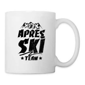 Après-ski saying team mountains - Mug - white - Right