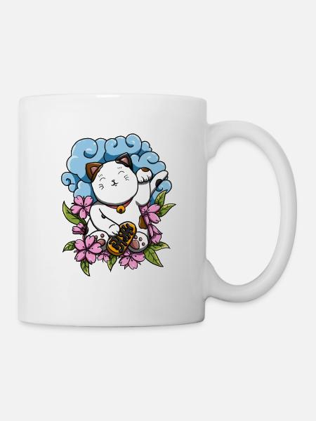 Maneki Neko! - Mug blanc - blanc