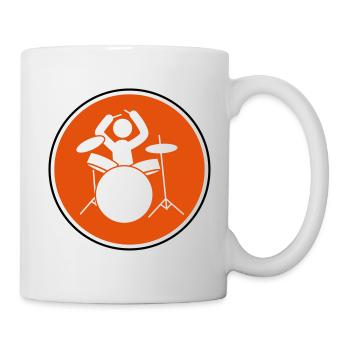 batteur icône batteur - Mug blanc - blanc - Droite