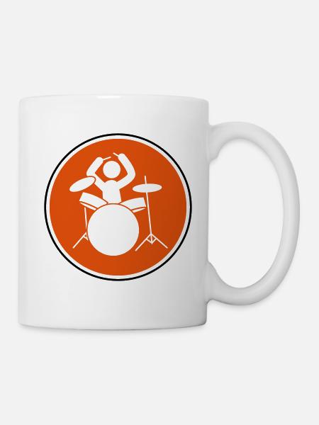 drummer icon drummer - Mug - white