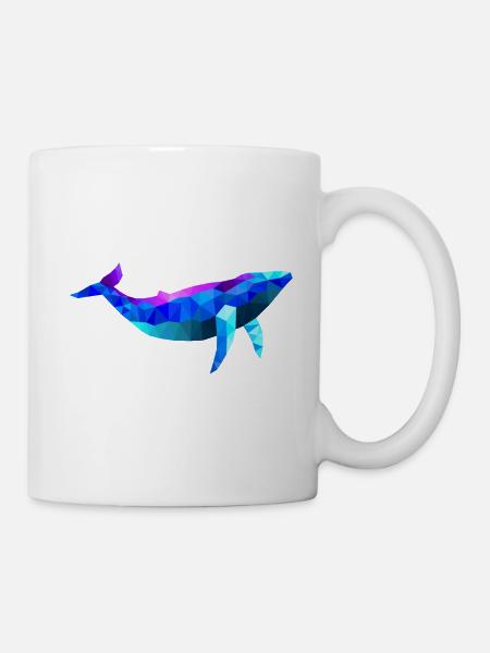 wal polygon potwal - Tasse - Weiß