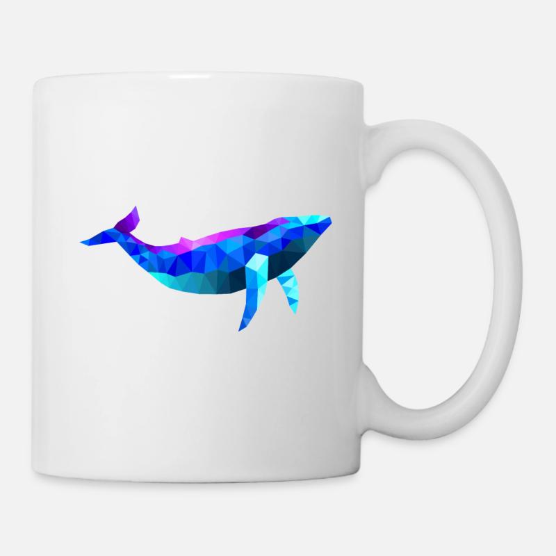 wal polygon potwal - Tasse - Weiß