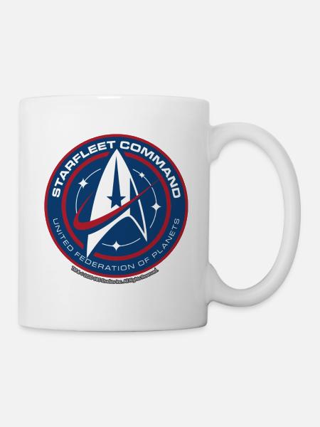 Star Trek Discovery Abzeichen Sternenflotte Tasse - Tasse - Weiß