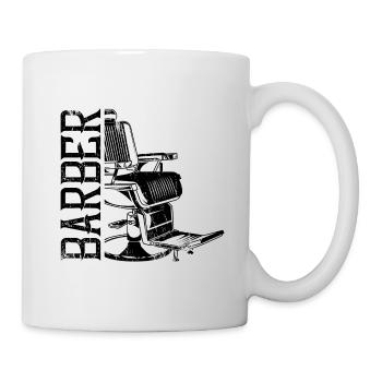 barber stuhl sessel friseur - Tasse - Weiß - Rechts