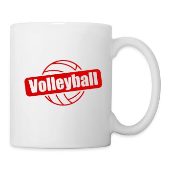 Volleyball team sport symbol - Mug - white - Right
