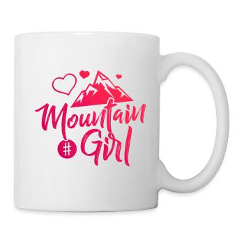 Mountain Girl Berge Love - Tasse - Weiß - Rechts