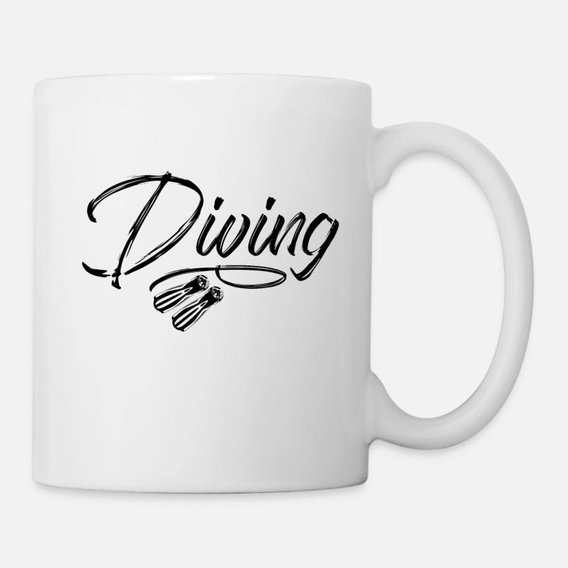 plongée plongée - Mug blanc - blanc