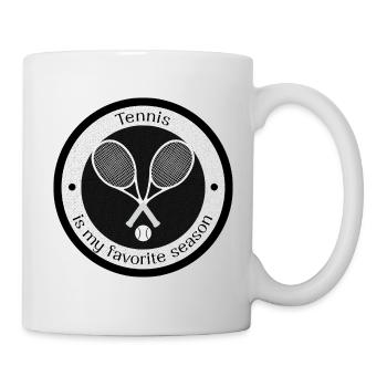 Tennis drôle | Dicton drôle de tennis | joueur de tennis - Mug blanc - blanc - Droite