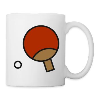 Table tennis table tennis bats table tennis player - Mug - white - Right