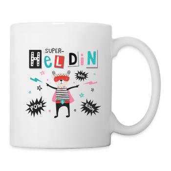 Superheldin - Tasse - Weiß - Rechts