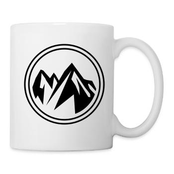 Montagnes nature Icon montagnes - Mug blanc - blanc - Droite