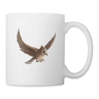 kleines vogel fliegen peniture - Tasse - Weiß - Rechts