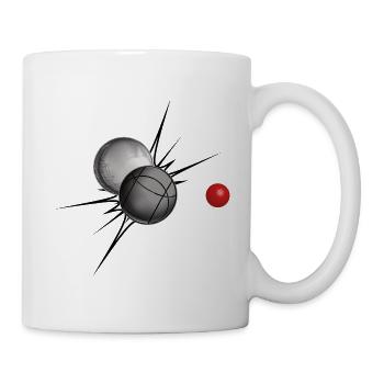 Boules au fer - Mug blanc - blanc - Droite