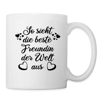 SO SIEHT DIE BESTE FREUNDIN DER WELT AUS - Tasse - Weiß - Rechts