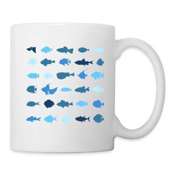 Les petits poissons - Mug blanc - blanc - Droite