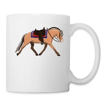 Fjord drawing 004 - Mug - white - Right