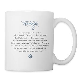 Namasté - Tasse - Weiß - Rechts