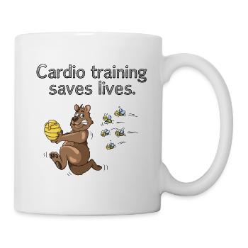Bear endurance training fitness lifestyle funnier - Mug - white - Right