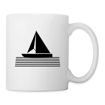 Segelboot Segelschiff - Tasse - Weiß - Rechts