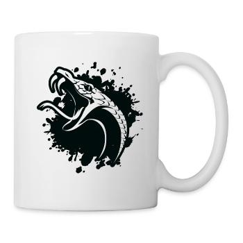 Schlange Symbol - Tasse - Weiß - Rechts
