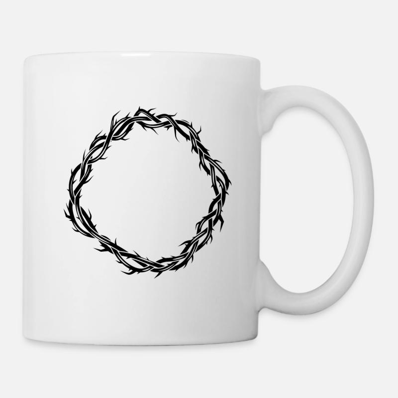 Dornenkrone Jesus Symbol - Tasse - Weiß