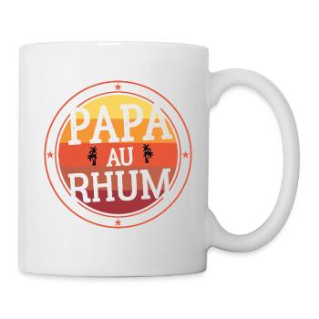 Papa Au Rhum Original Fan de l Apéro Alcool - Mug blanc - blanc - Droite