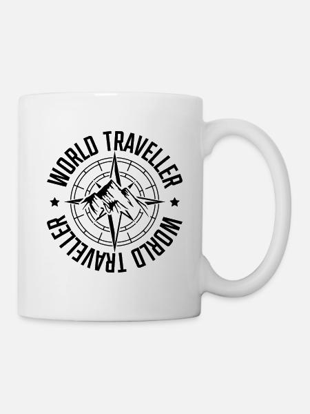 Voyage Boussole Voyage - Mug blanc - blanc
