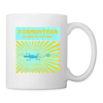 Formentera - island in the sun - Mug blanc - blanc - Droite