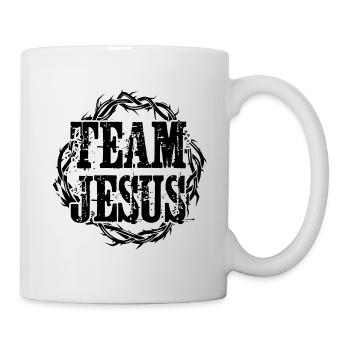 team jesus dornenkrone - Tasse - Weiß - Rechts