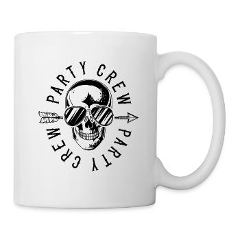 Fête équipage tête de mort - Mug blanc - blanc - Droite