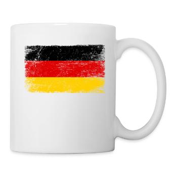 Deutschland Flagge deutsche Fahne für Patrioten - Tasse - Weiß - Rechts