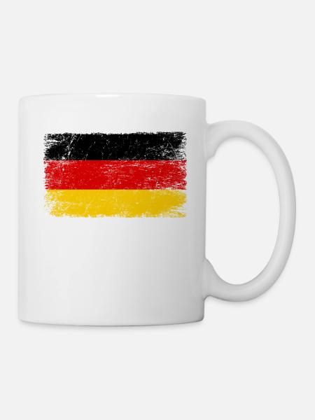 Deutschland Flagge deutsche Fahne für Patrioten - Tasse - Weiß