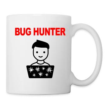 Bug Hunter, Software Testing, Programmer, IT, Bugs - Mug - white - Right