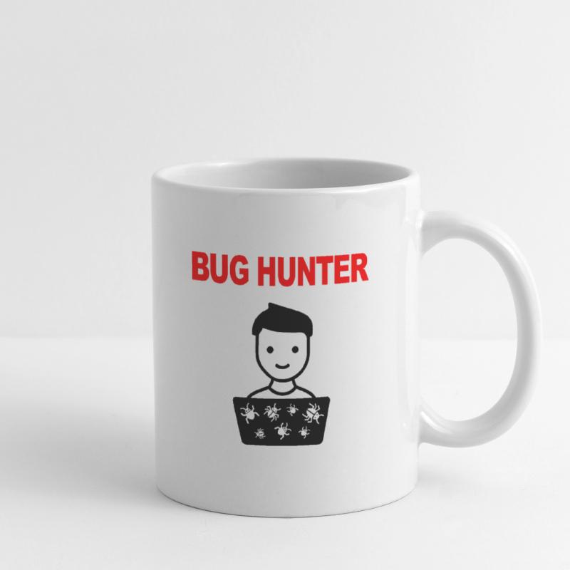 Bug Hunter, Logiciel Testing, Programmeur, IT, Bugs Mug blanc