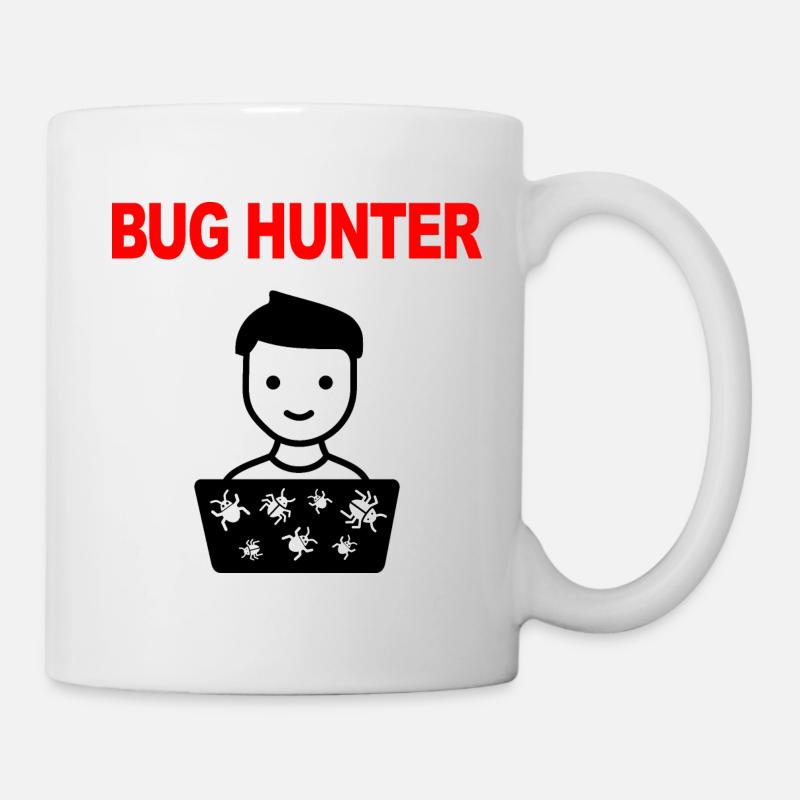 Bug Hunter, Software Testing, Programmer, IT, Bugs - Tasse - Weiß