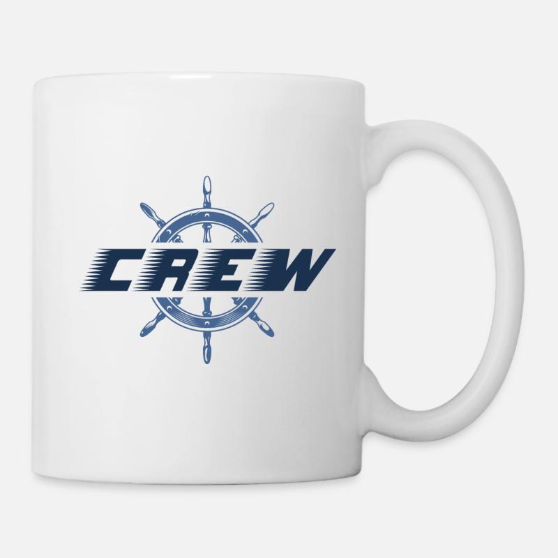 Nautik Crew - Commande et équipage - Bateau - Mug blanc - blanc