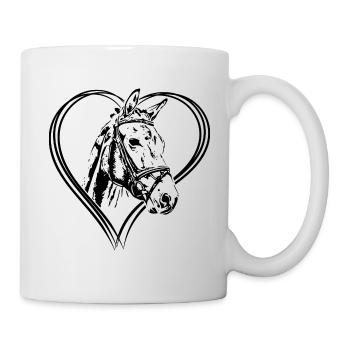 A heart for horses - Mug - white - Right