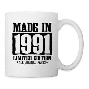 1991 Birthday 1991 Vintage born - Mug - white - Right