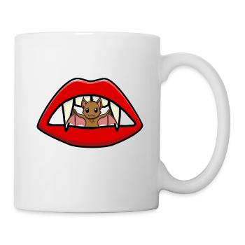 Vampir Karpaten Blutsauger Fledermaus Kind - Tasse - Weiß - Rechts